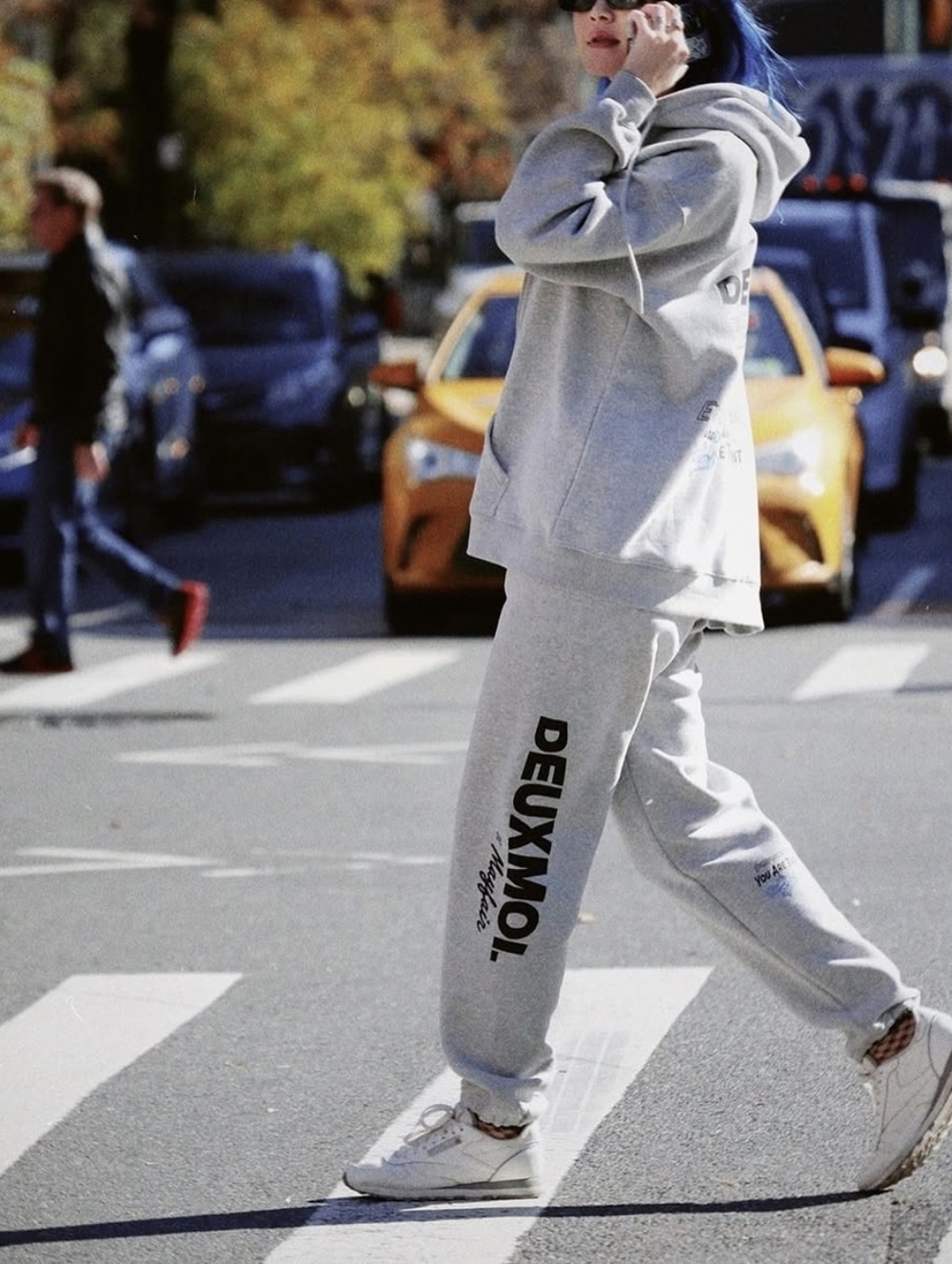 The Mayfair Group X DEUXXMOI Gray Logo Jogger Pants Size M/L
